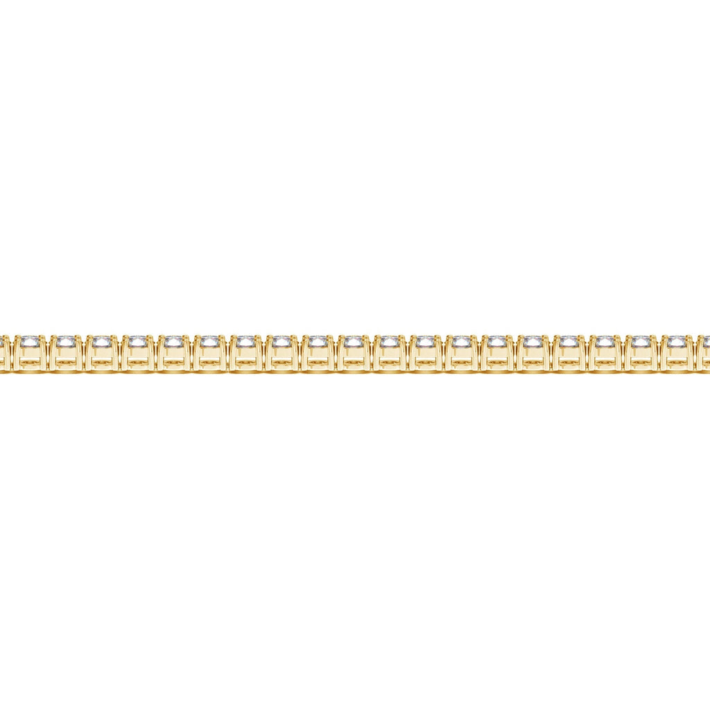 Lab Grown Round Diamond Tennis Bracelet in 14k Yellow Gold (4 ct. tw. F/G VS2/SI1)