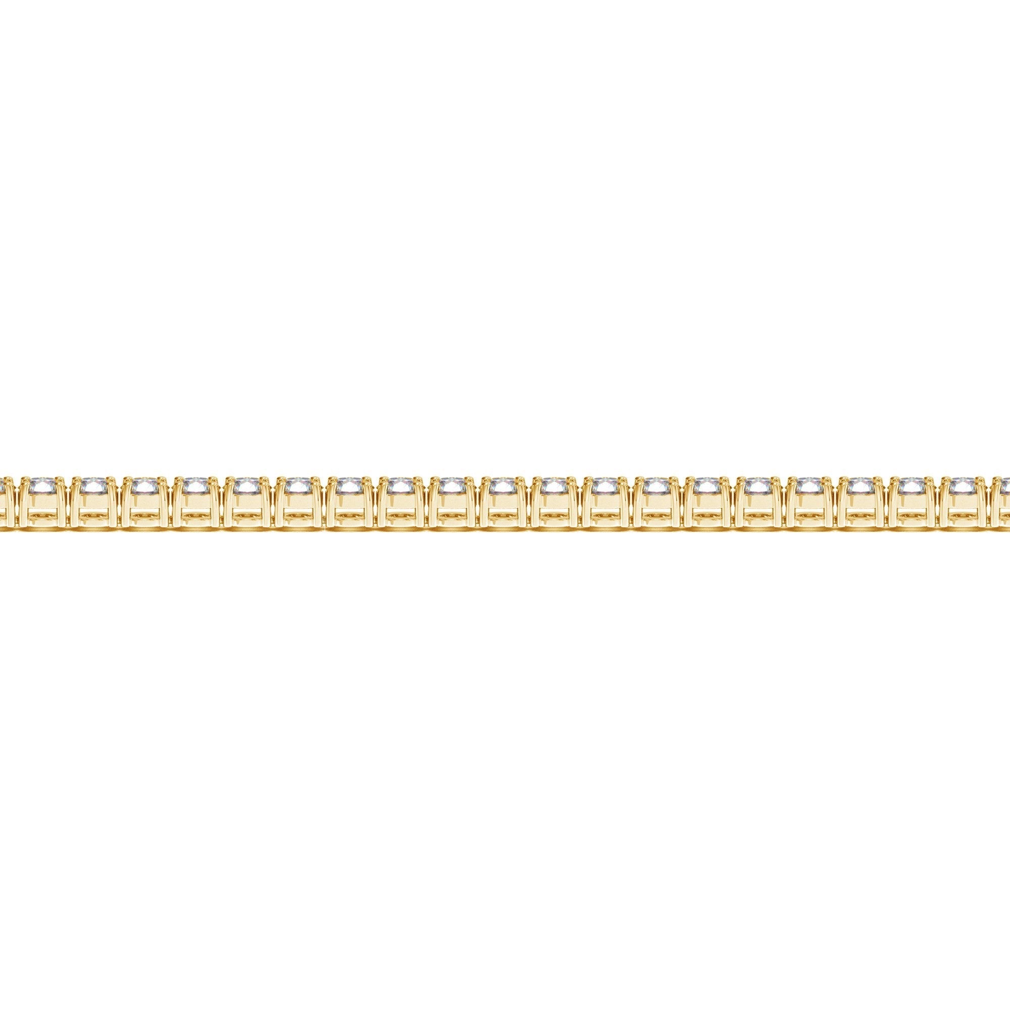 Lab Grown Round Diamond Tennis Bracelet in 14k Yellow Gold (4 ct. tw. F/G VS2/SI1)