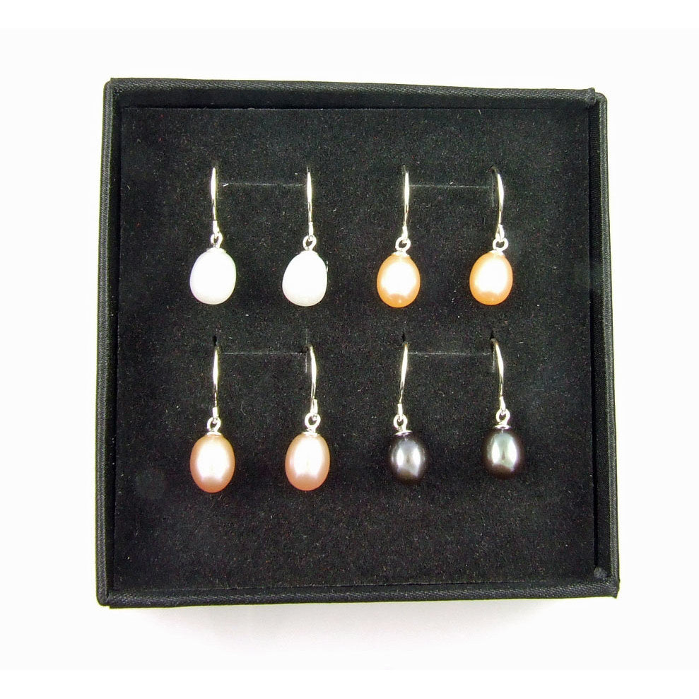 Joyería de perlas de agua dulce plata esterlina