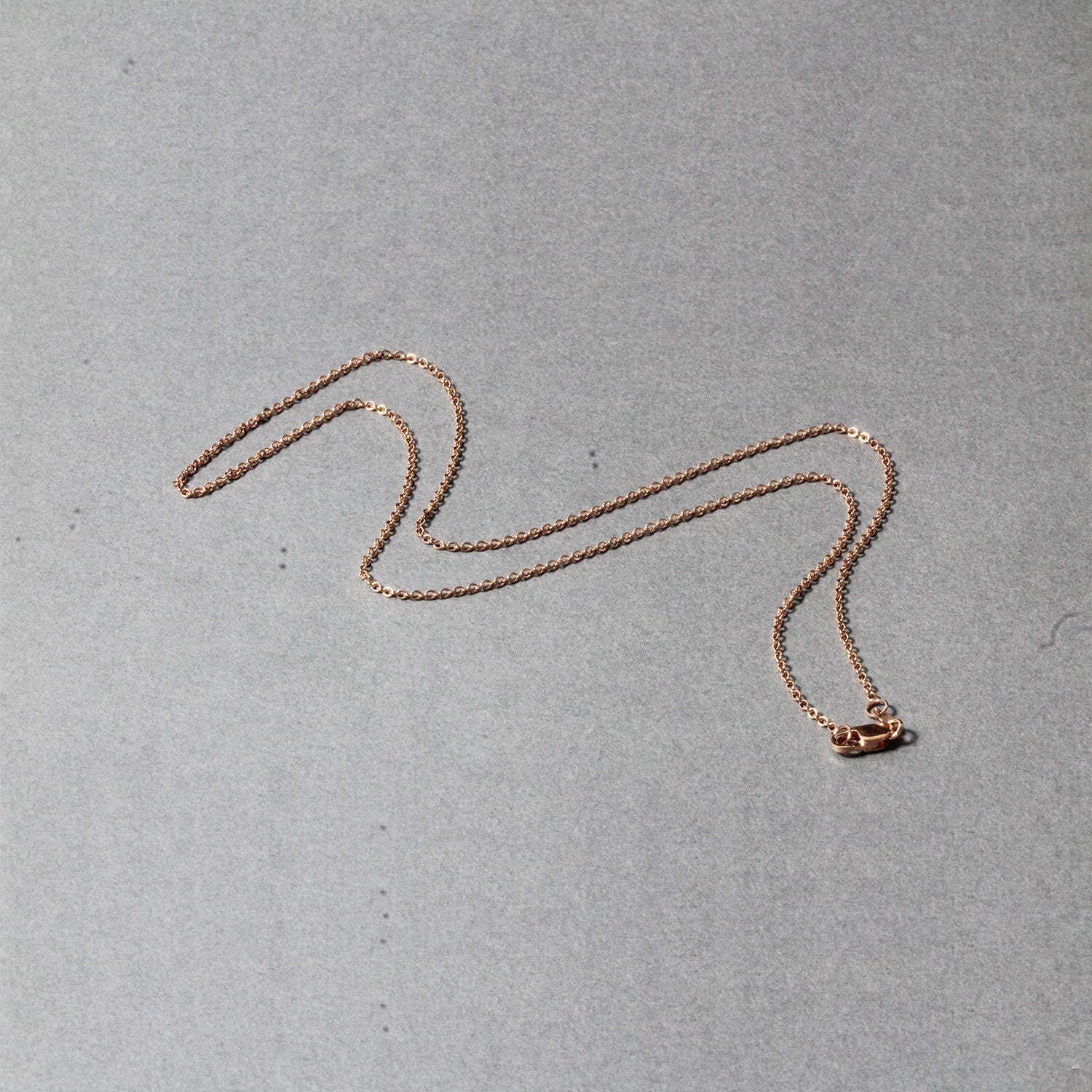 14k Rose Gold Round Cable Link Chain (1.25mm)