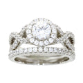 Cubic Zirconia CZ SS Bridal Sterling Silver
