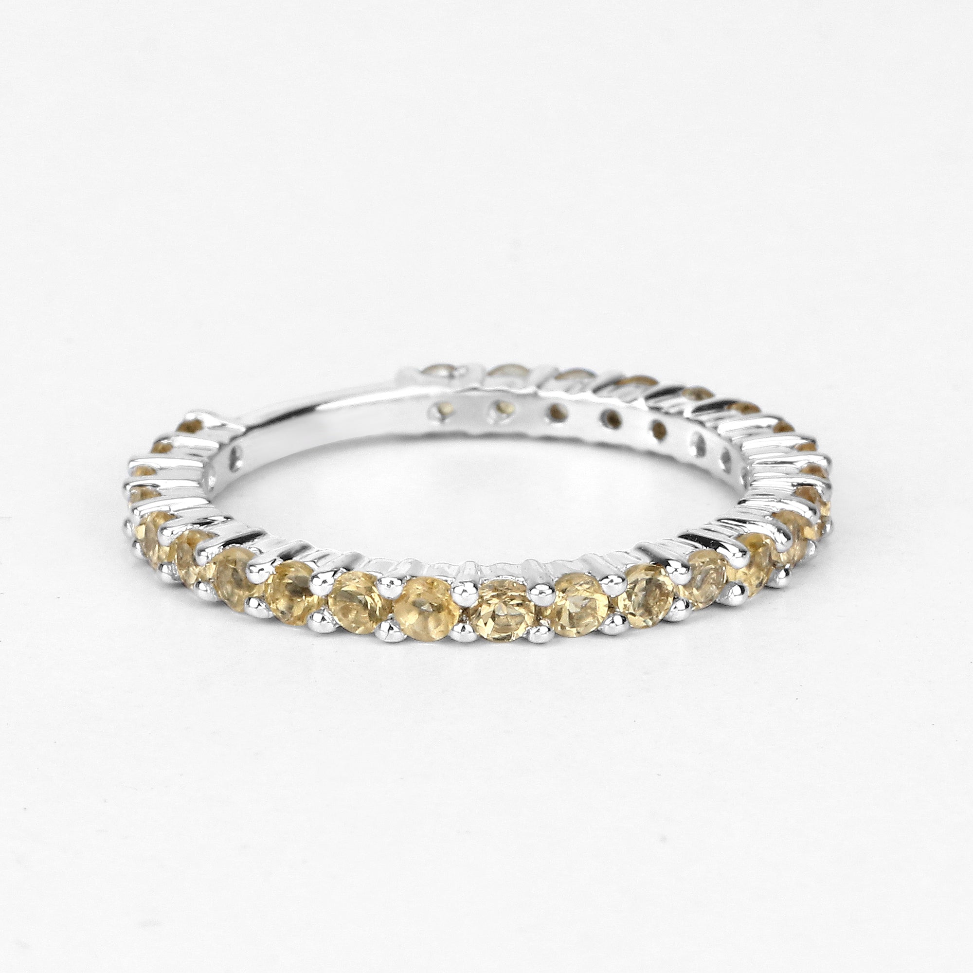 0.81 Carat Genuine Citrine .925 Sterling Silver Ring