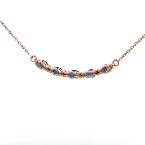 .73ct Sapphire Diamond Fashion Pendants 10KT Rose Gold