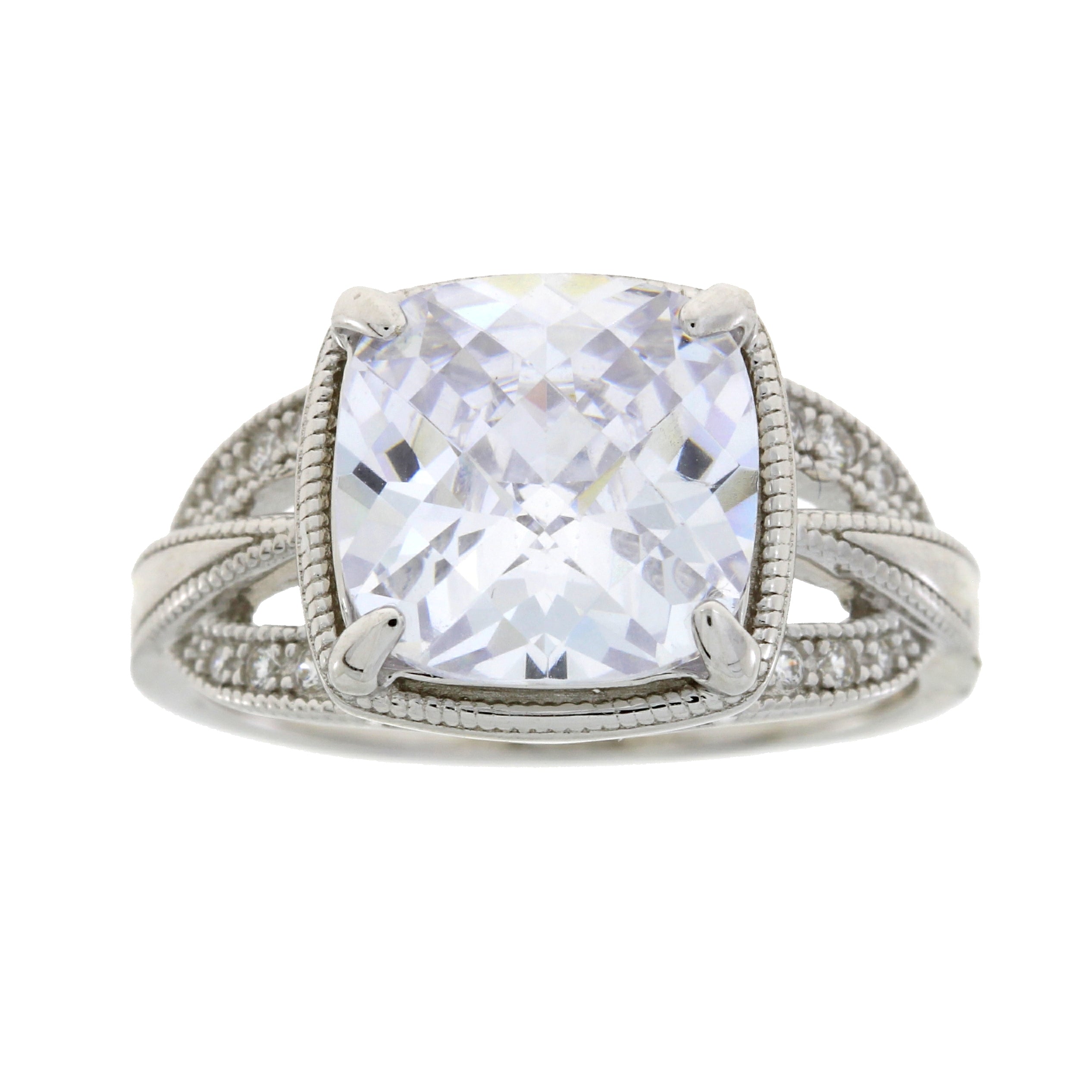 Cubic Zirconia Ring Sterling Silver