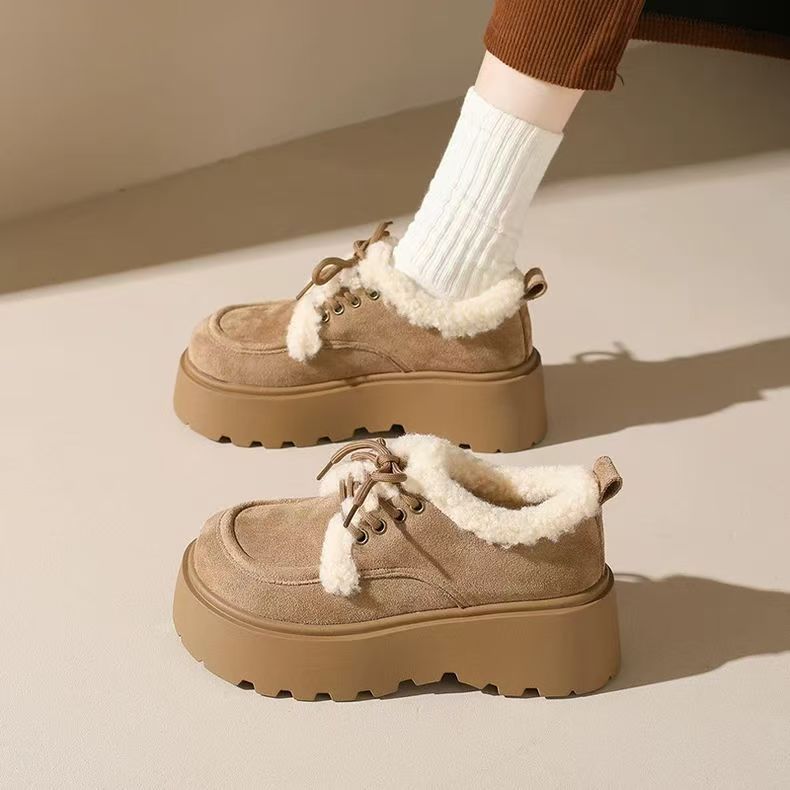 Women’s Fleece Lined Chunky Sole Winter Shoes