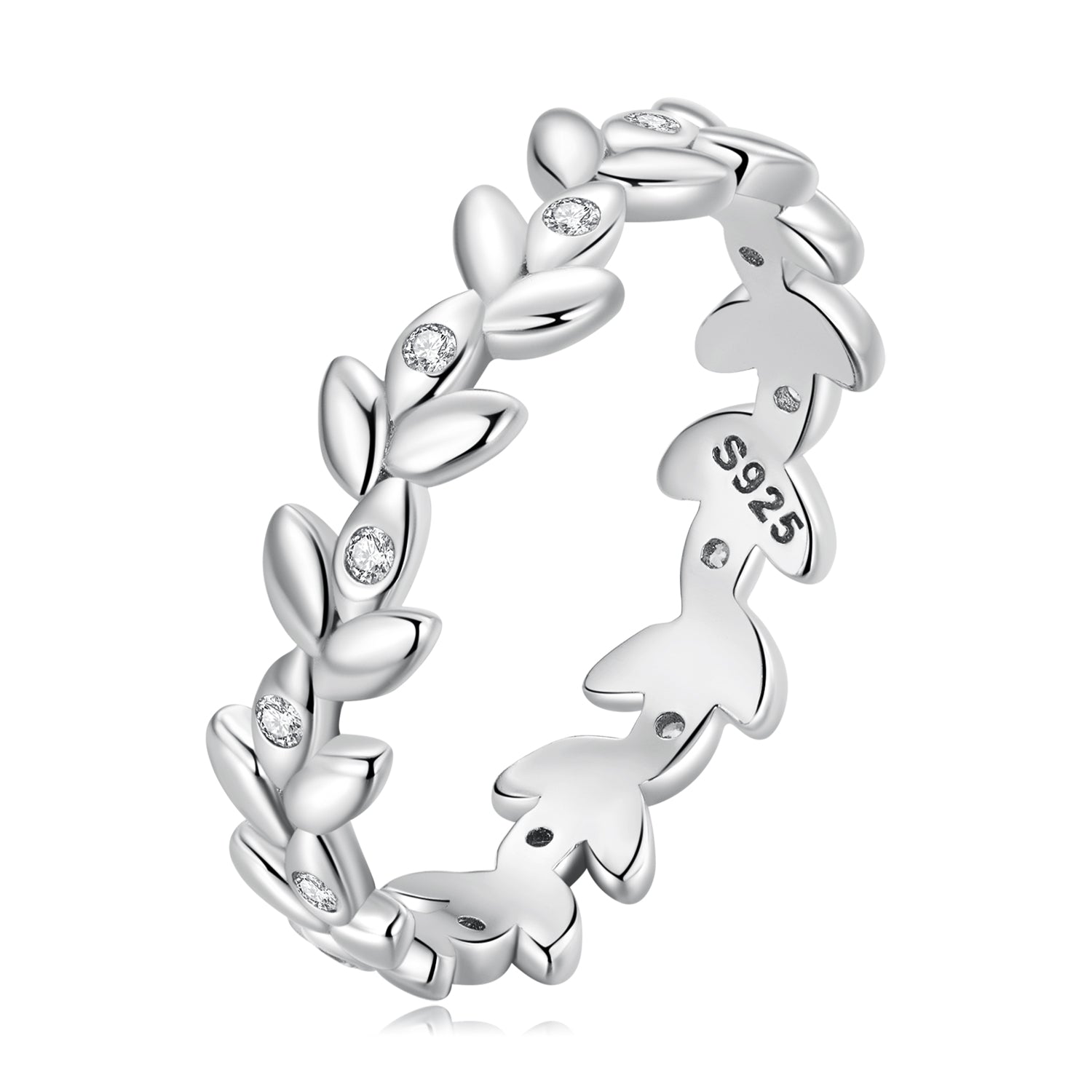 925 Sterling Silver Ring with CZ - Size 6.0 - Classic Style for Women