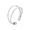 925 Sterling Silver & White Gold Plated Ring for Women - Stylish Width 2.3-6.3mm