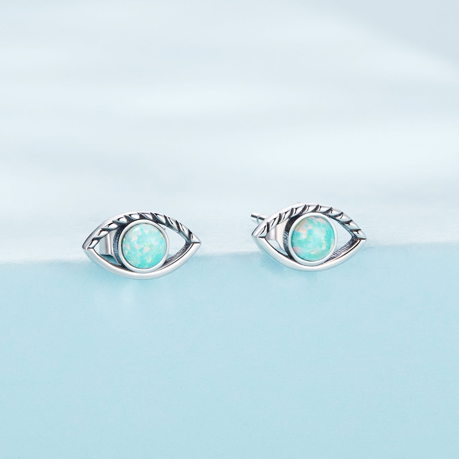 925 Sterling Silver Translucent Opal Earrings for Women