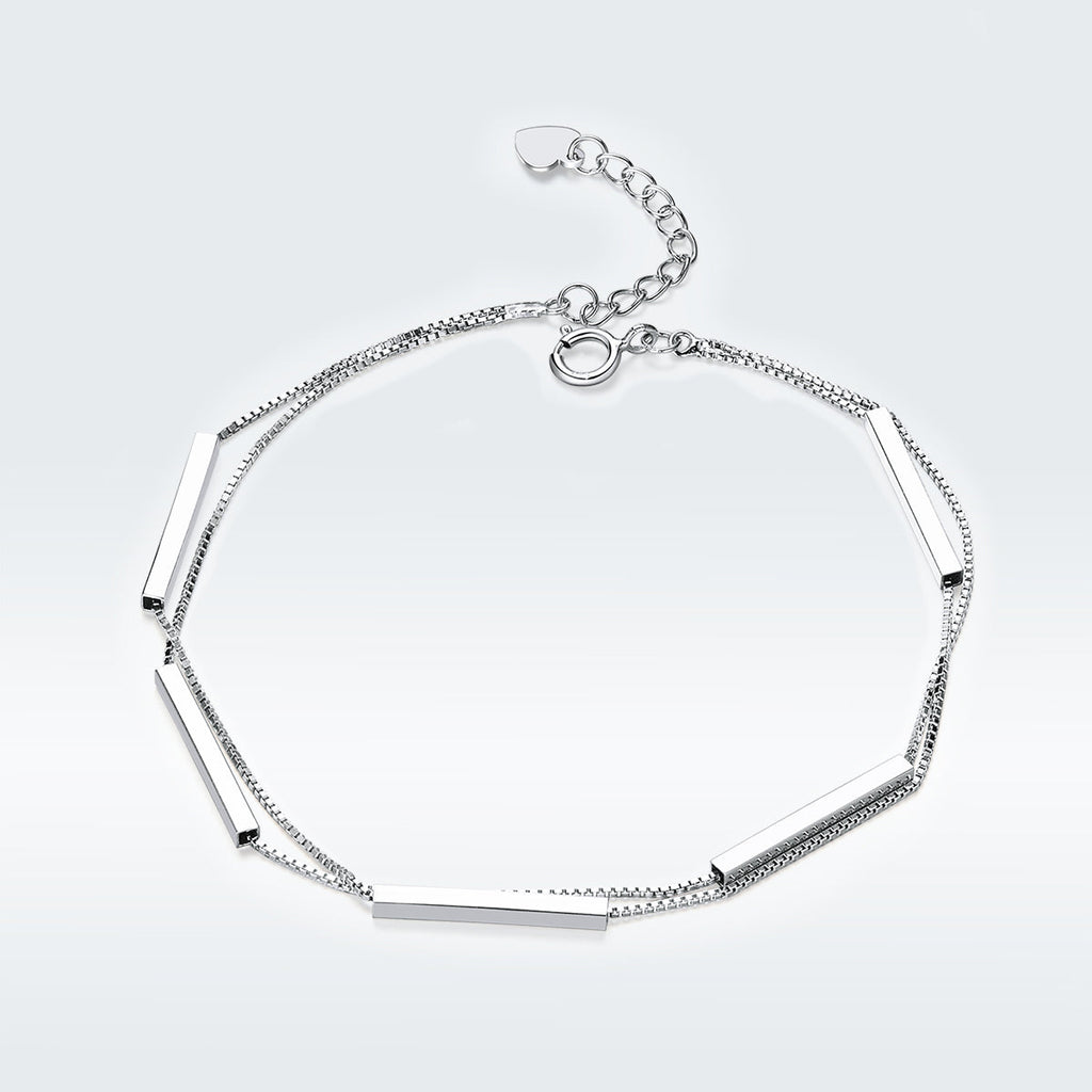 925 Sterling Silver Bracelet 20cm for Women
