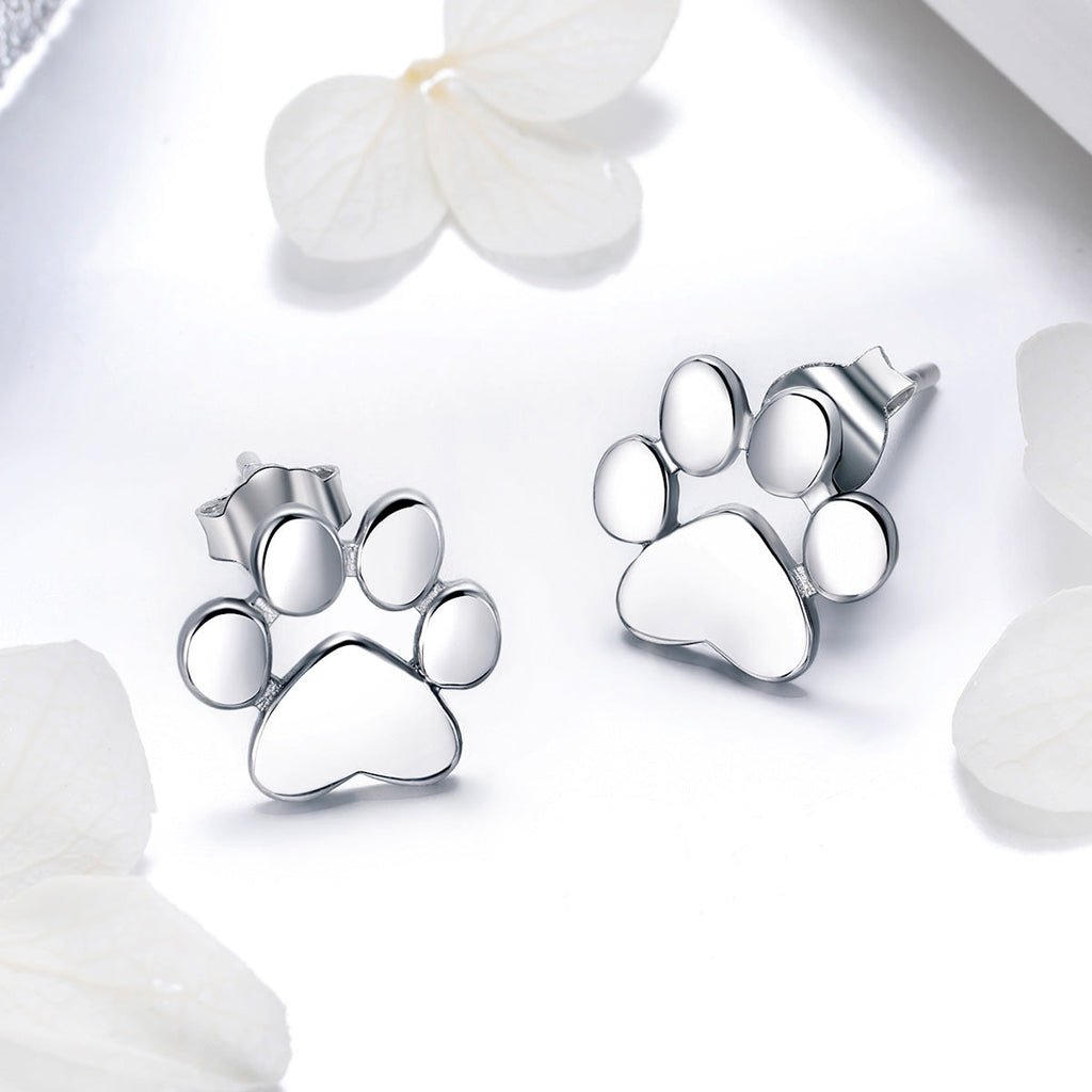 925 Sterling Silver Platinum Plated Earrings for Women