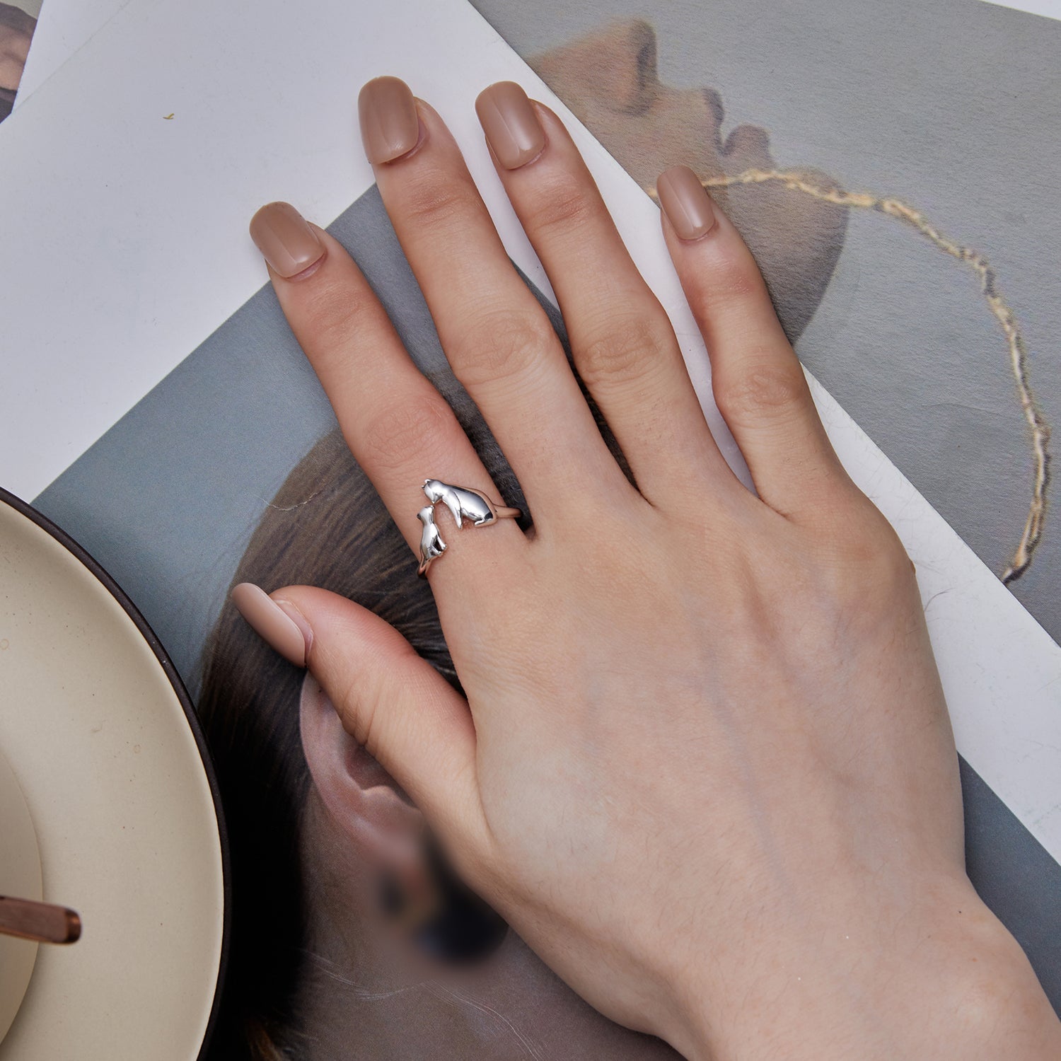 925 Sterling Silver Oxidized 1.8mm Width Ring