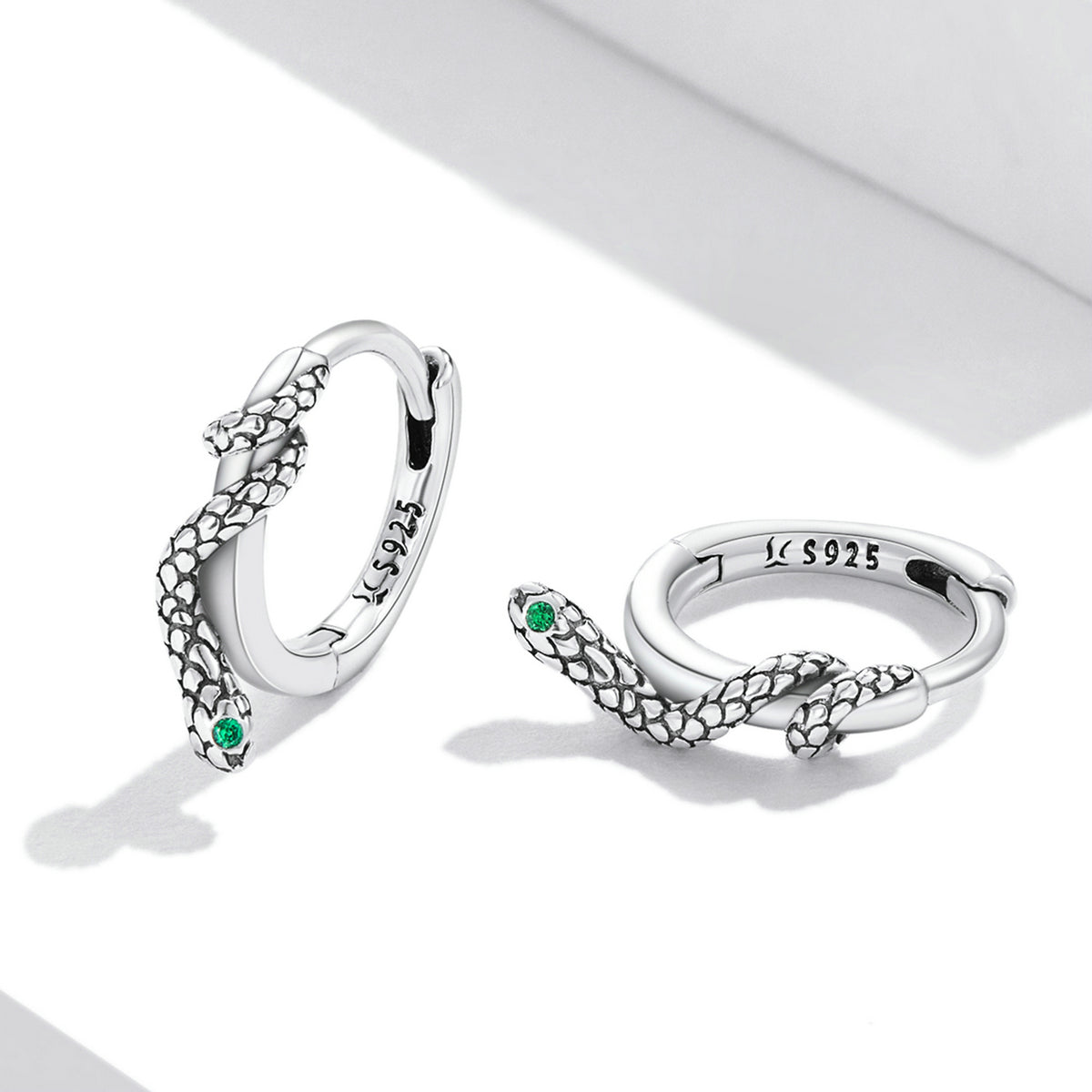 925 Sterling Silver Earrings with Pavé Setting CZ