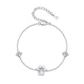 925 Sterling Silver Translucent Opal Bracelets for Women