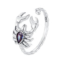925 Sterling Silver Pavé CZ Oxidized Silver Ring 1.9mm Style E