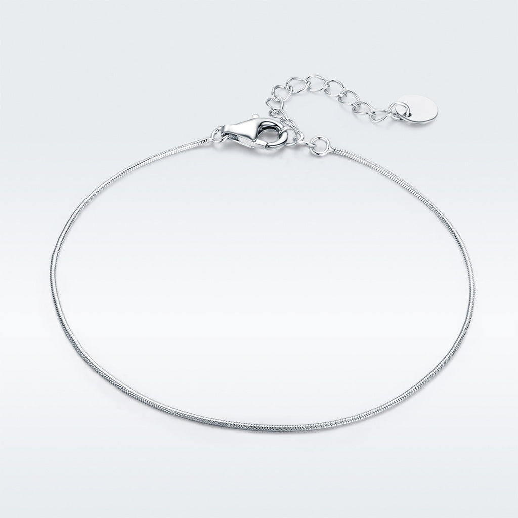 925 Sterling Silver Adjustable Platinum Plated Bracelet for Women