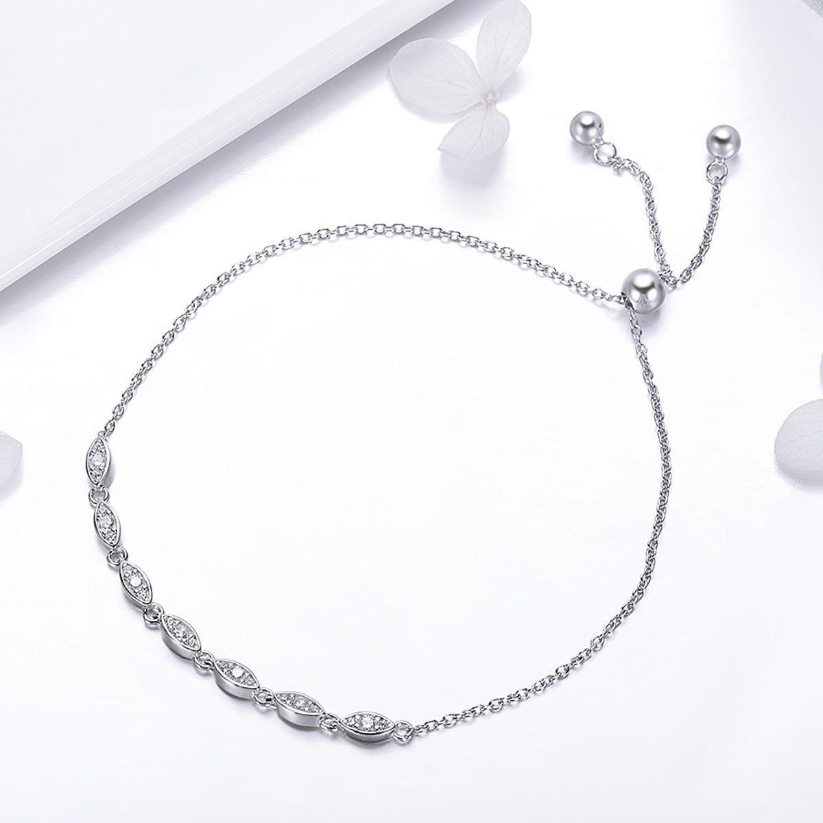 925 Sterling Silver Bracelet 22cm for Women