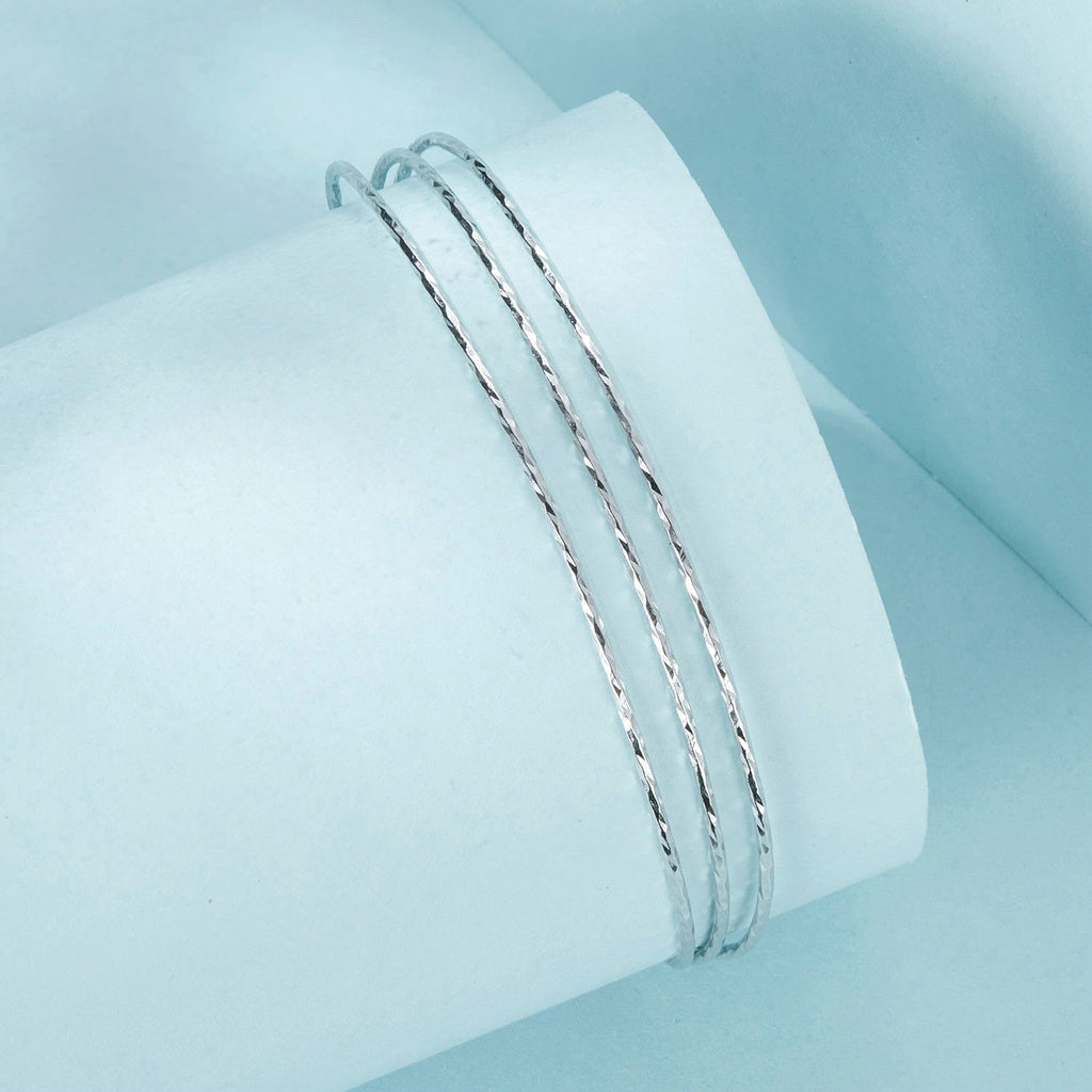 925 Sterling Silver White Gold Plated Bracelet for Women