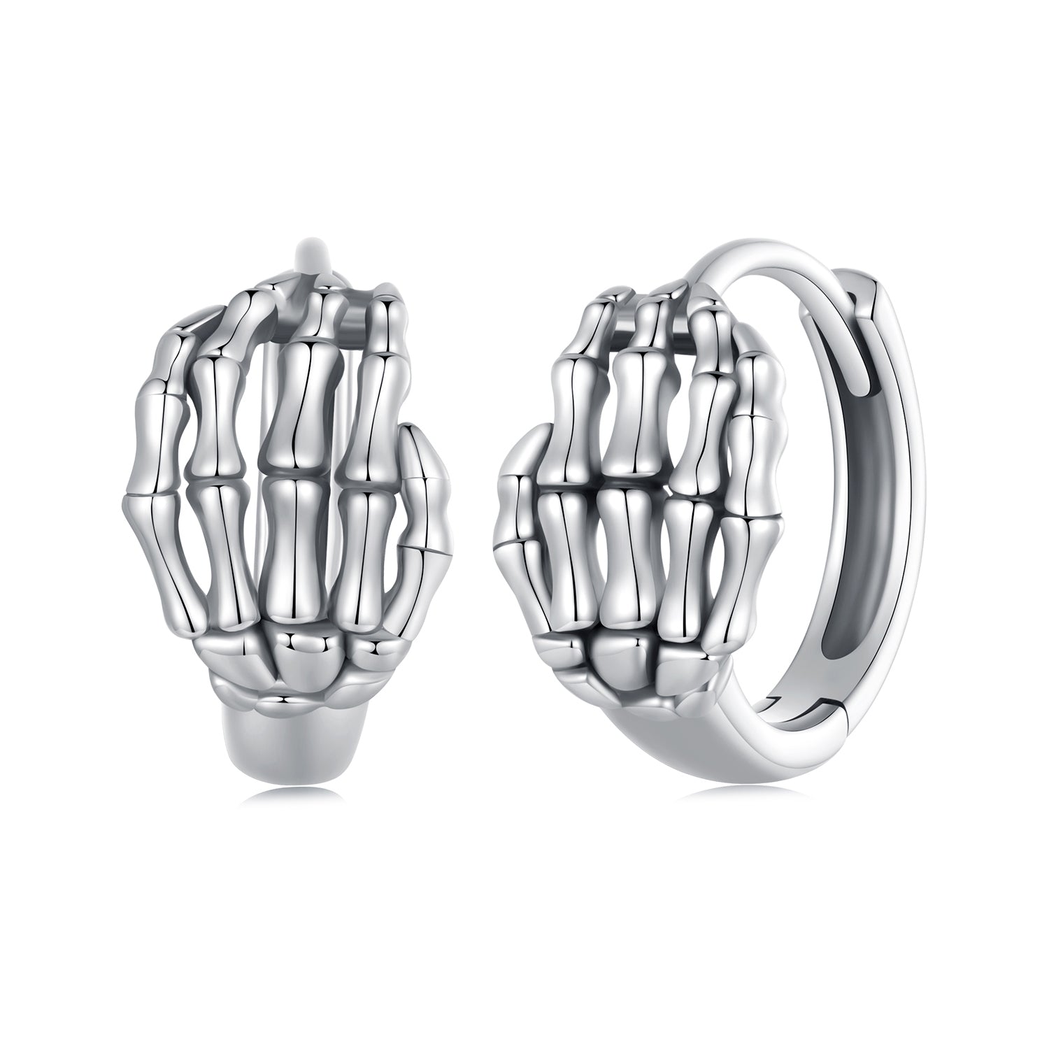 925 Sterling Silver Oxidized Earrings 12x7mm for Women