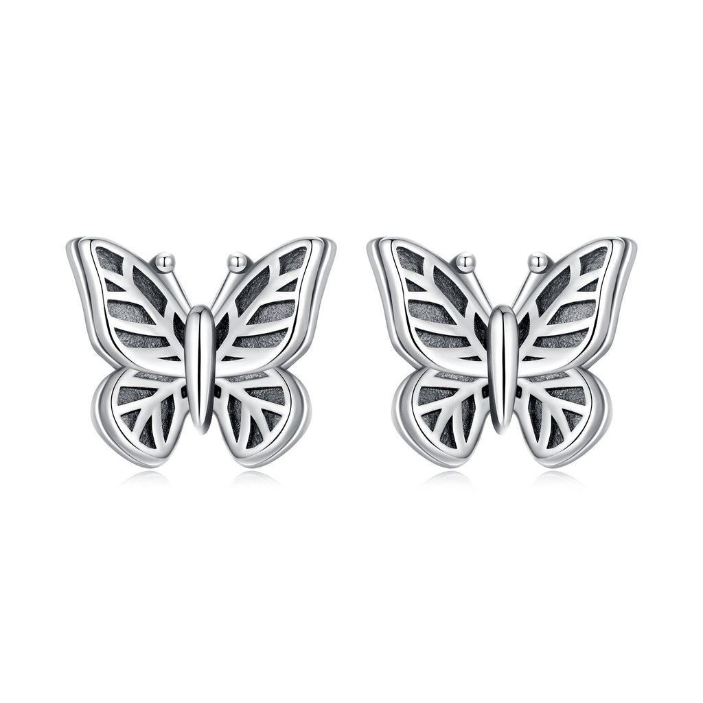 925 Sterling Silver Oxidized Silver Earrings for Women