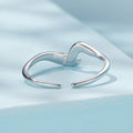 925 Sterling Silver White Gold Plated Ring for Women