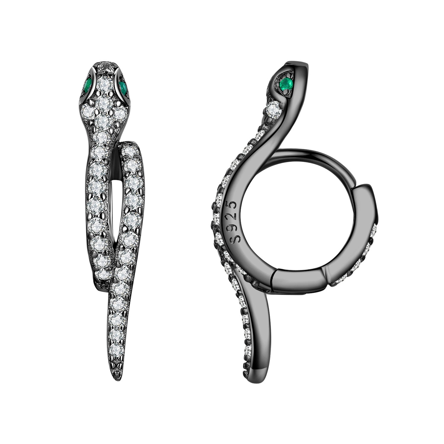 S925 Sterling Silver Pavé Setting CZ Earrings for Women
