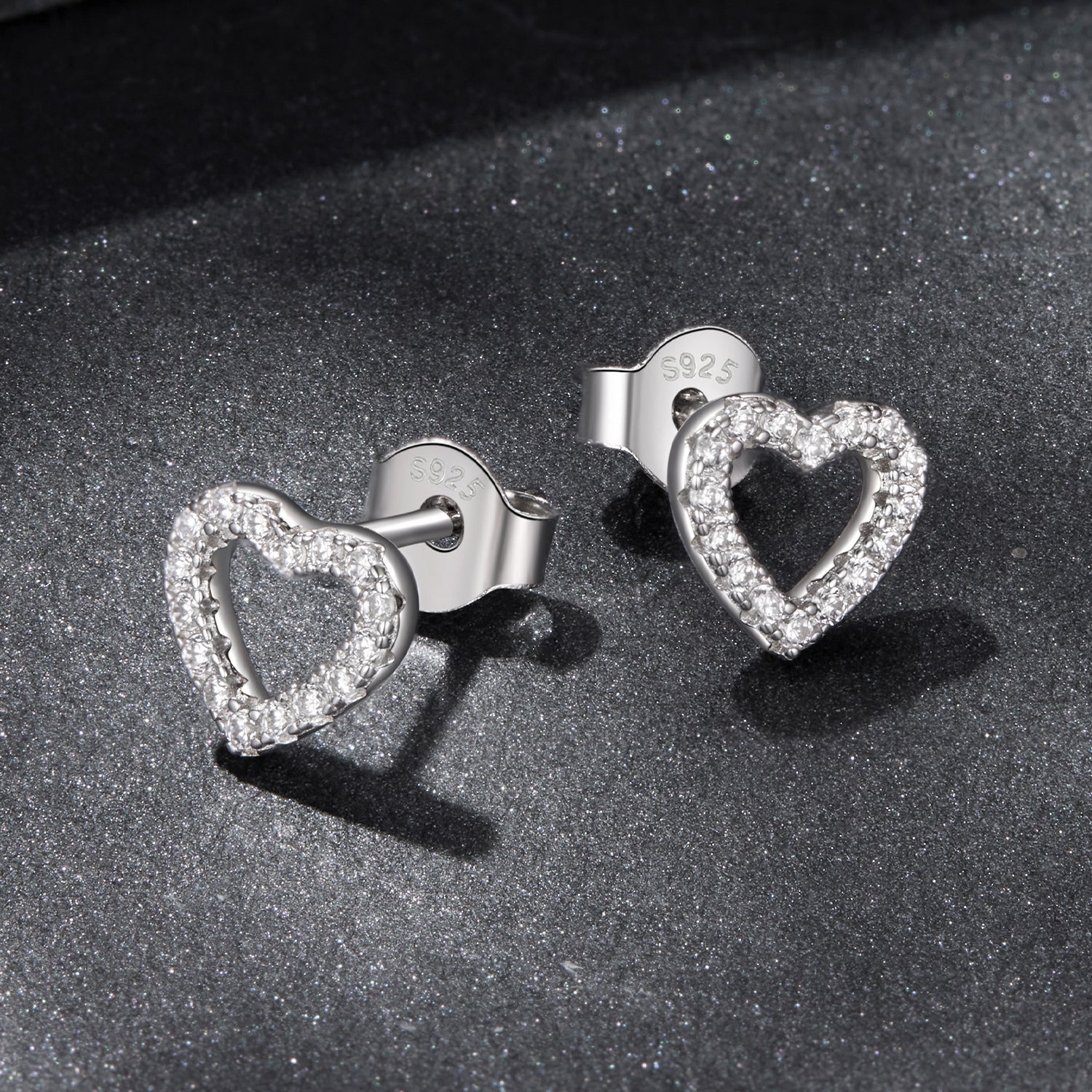 925 Sterling Silver Moissanite 0.10 Carat Earrings for Women