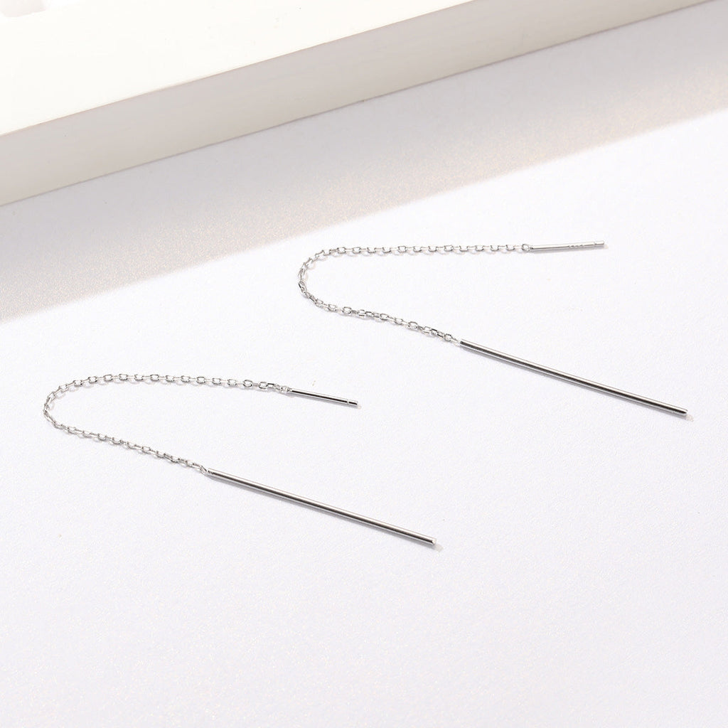 925 Sterling Silver Plated Platinum Earrings