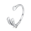 925 Sterling Silver Oxidized 0.15-0.8cm Ring