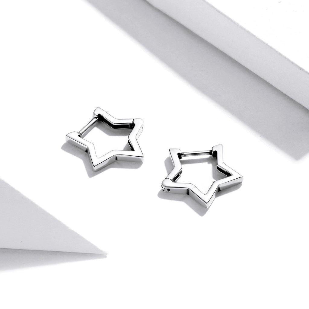 925 Sterling Silver Earrings 1.5cm x 1.7cm for Women