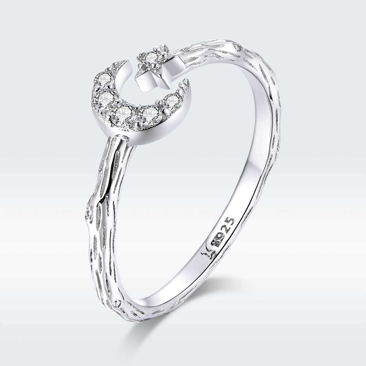925 Sterling Silver Custom Ring with Pave Setting CZ
