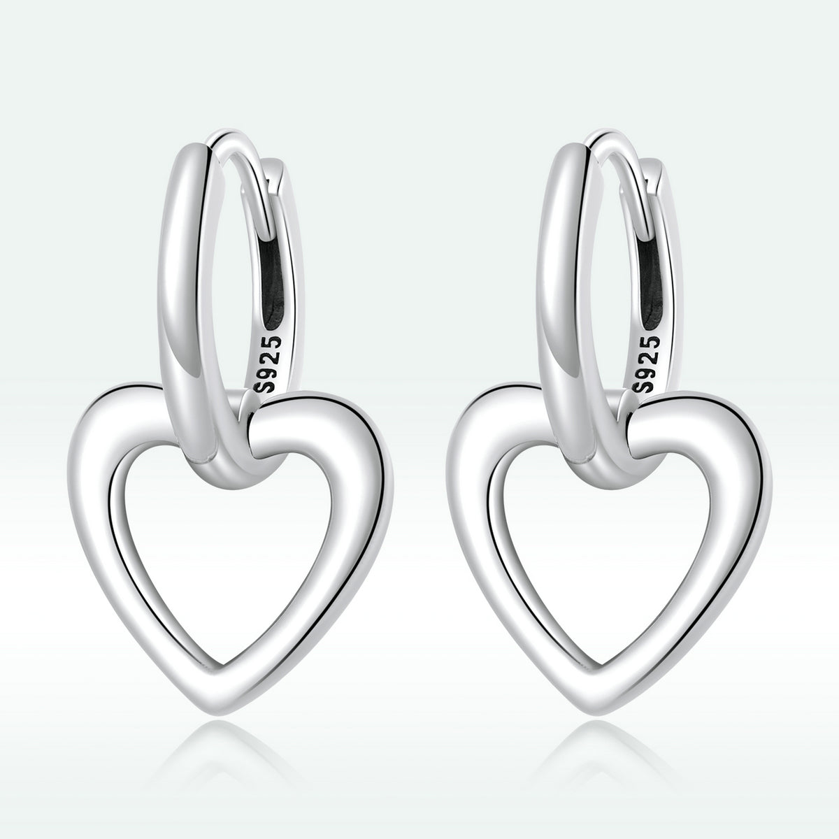 925 Sterling Silver Earrings for Women - Oxidized - 1.9x1.2cm