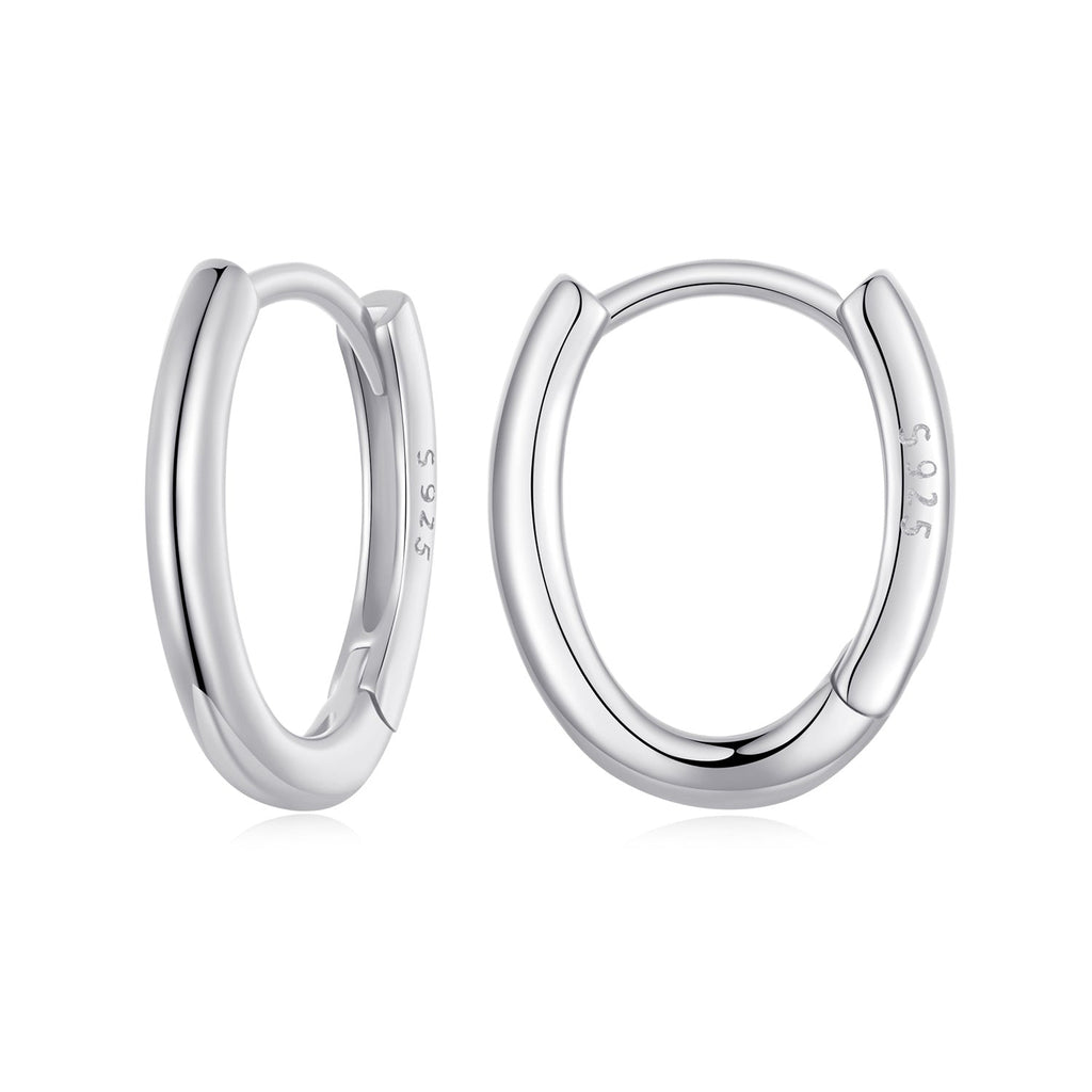 925 Sterling Silver Earrings - 14x2mm with Oxidized Finish for Women