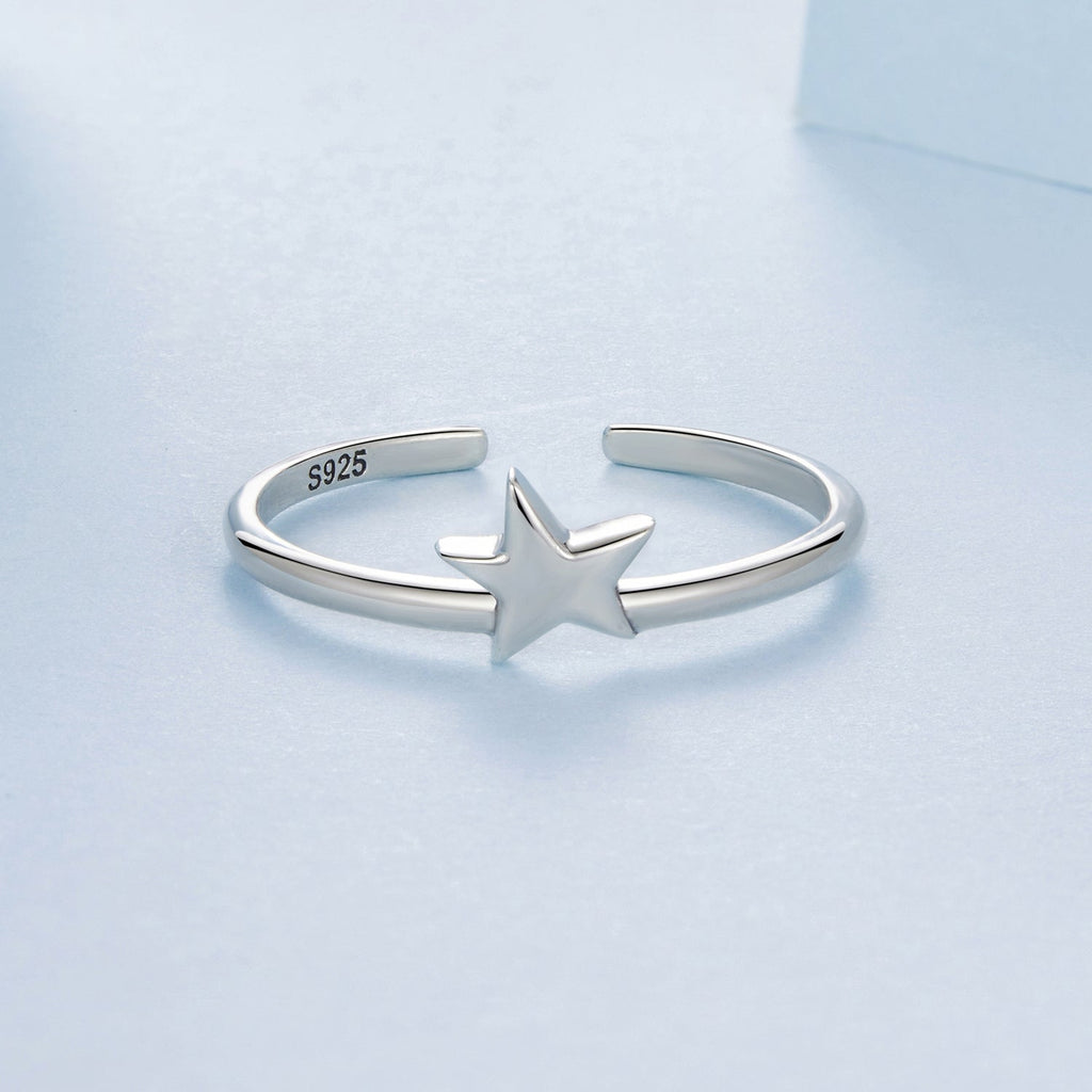 925 Sterling Silver Star Ring for Women