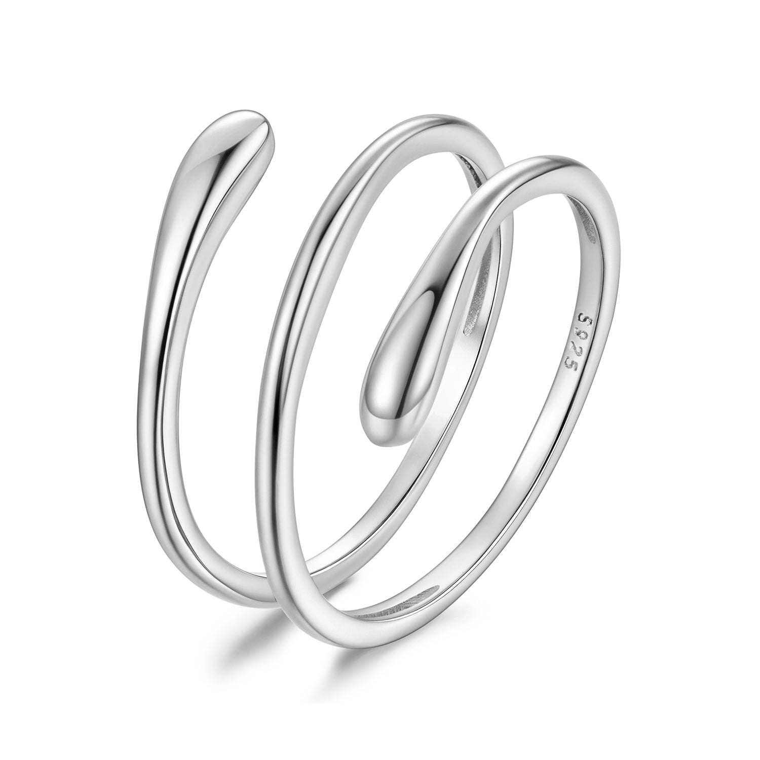 925 Sterling Silver Oxidized Silver Adjustable Rings
