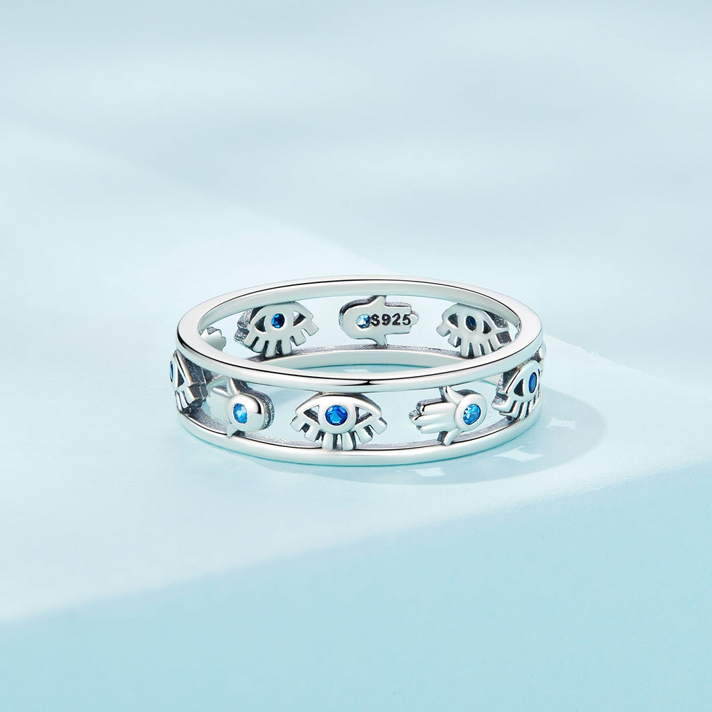 925 Sterling Silver Oxidized Silver Ring with Pavé Setting CZ, Size 6 for Women