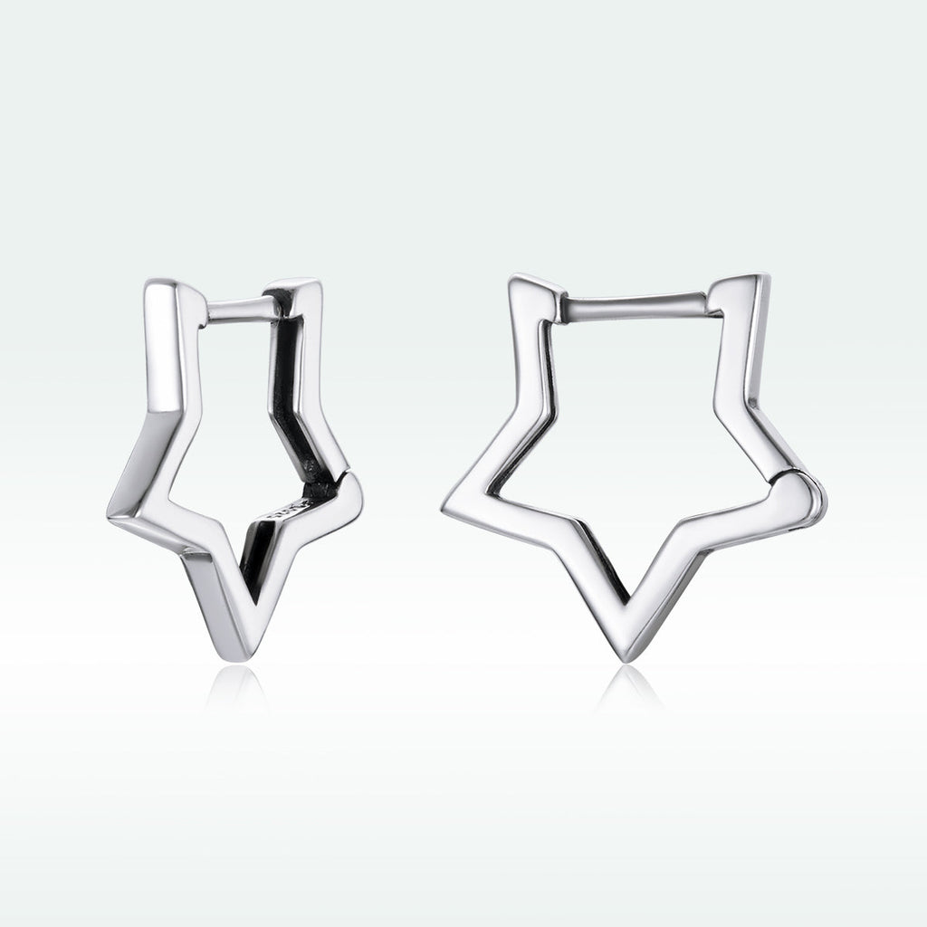 925 Sterling Silver Earrings 1.5cm x 1.7cm for Women