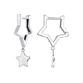 925 Sterling Silver Earrings 25*8mm for Women