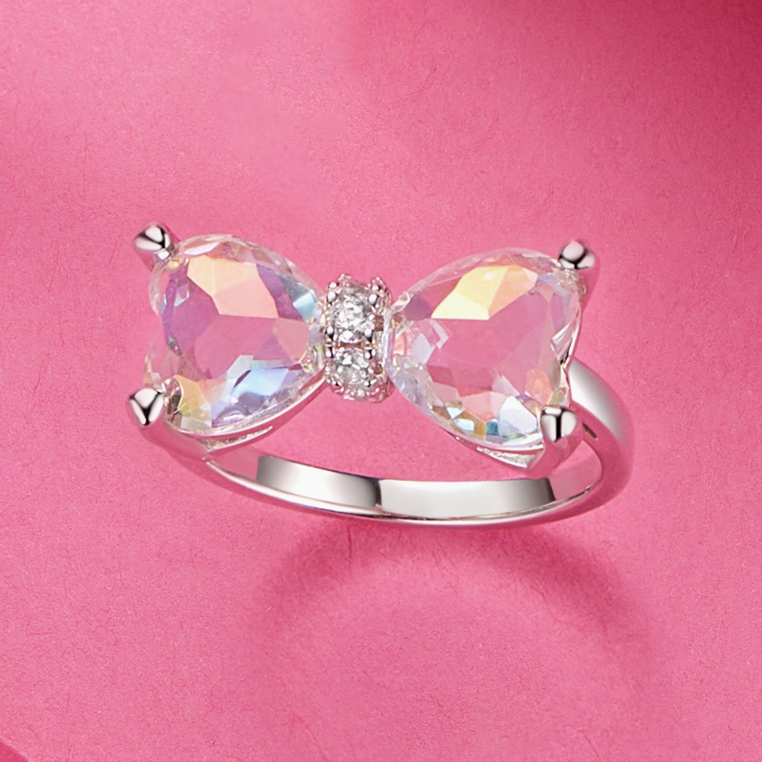 925 Sterling Silver 6.0 Size Pave Setting CZ Ring for Women