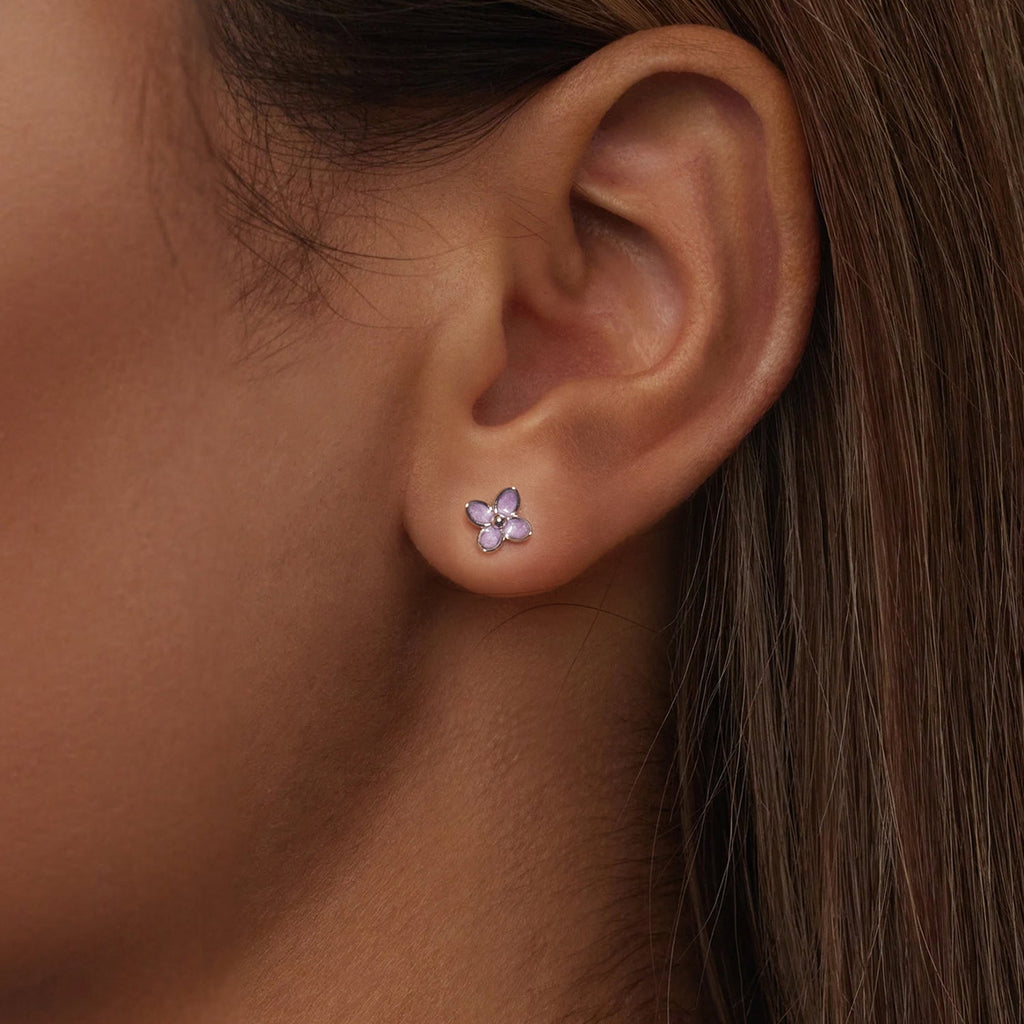 925 Sterling Silver Earrings with Enamel Process for Women