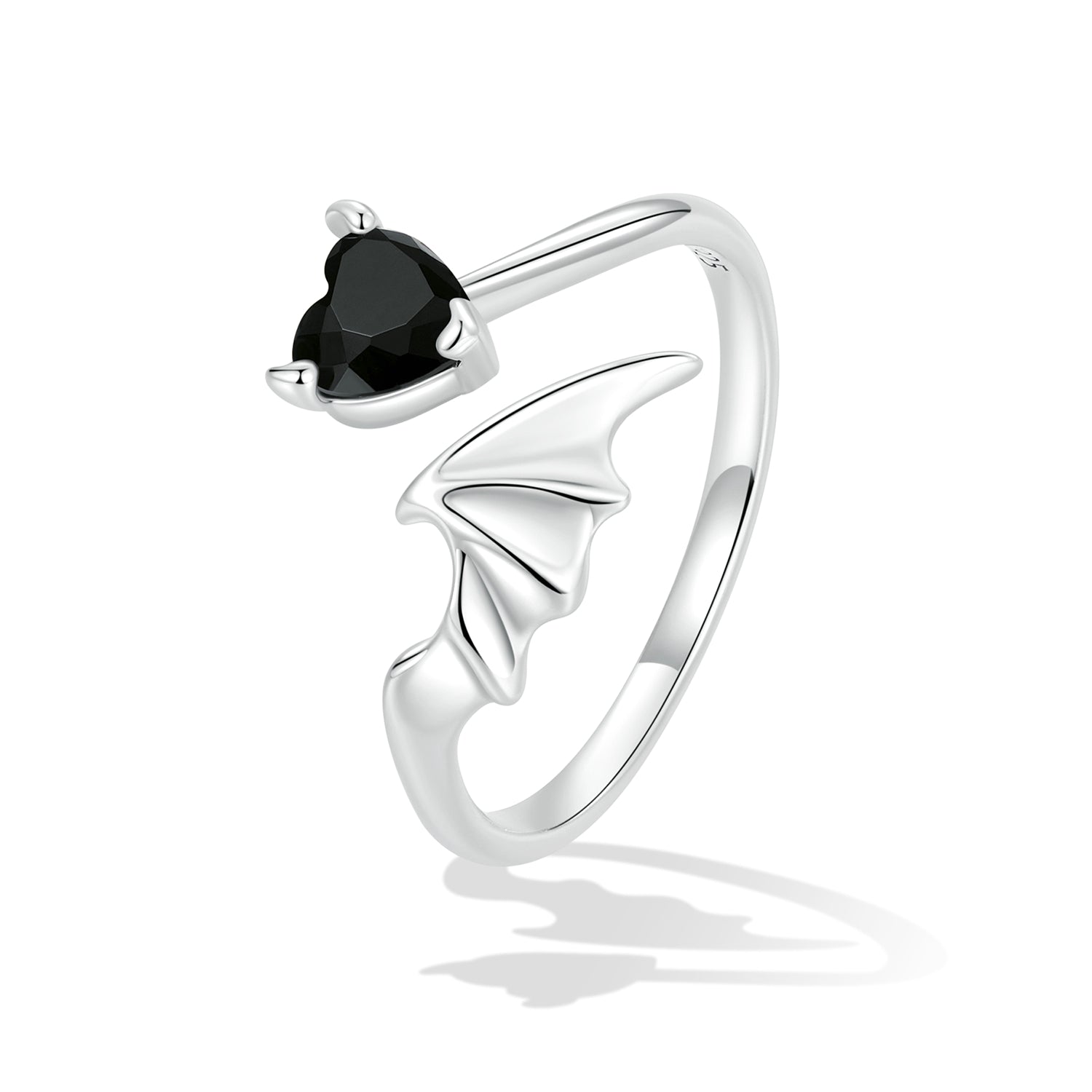 925 Sterling Silver Oxidized Pavé Setting CZ Ring