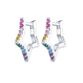 925 Sterling Silver Earrings with Pavé Setting CZ for Women