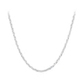 925 Sterling Silver Plated Platinum 45cm Necklace
