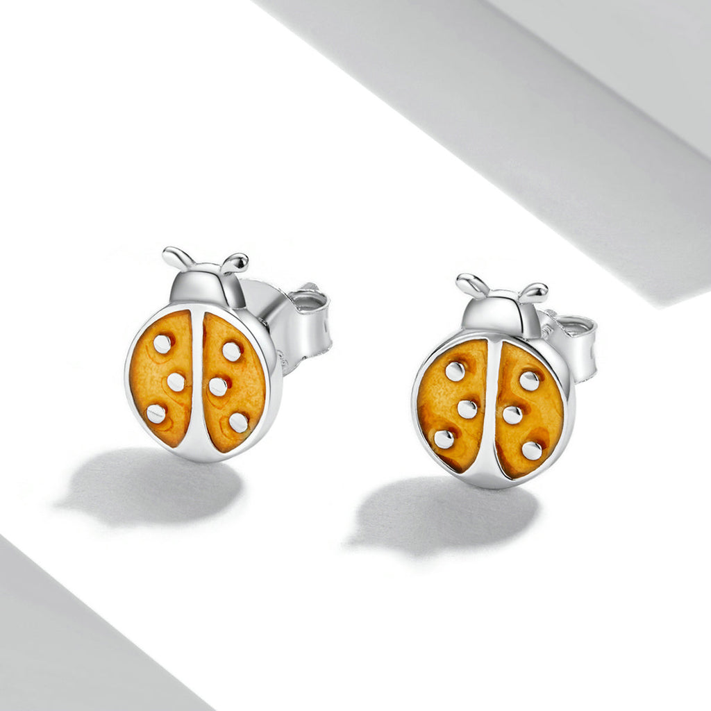 S925 Sterling Silver Enamel Earrings for Women