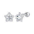 925 Sterling Silver Moissanite Stud Earrings 5mm for Women
