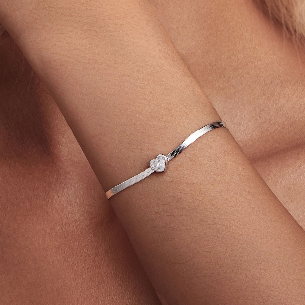 925 Sterling Silver Pavé CZ Bracelet for Women