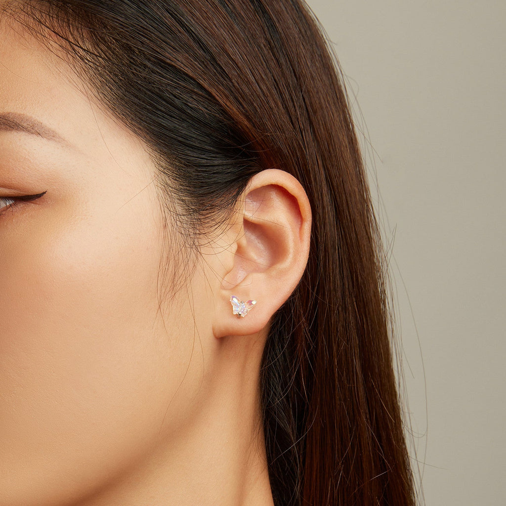 925 Sterling Silver Earrings with Resin and Oxidized Silver for Women
