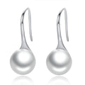 925 Sterling Silver Genuine Shell Pearl Earrings for Women