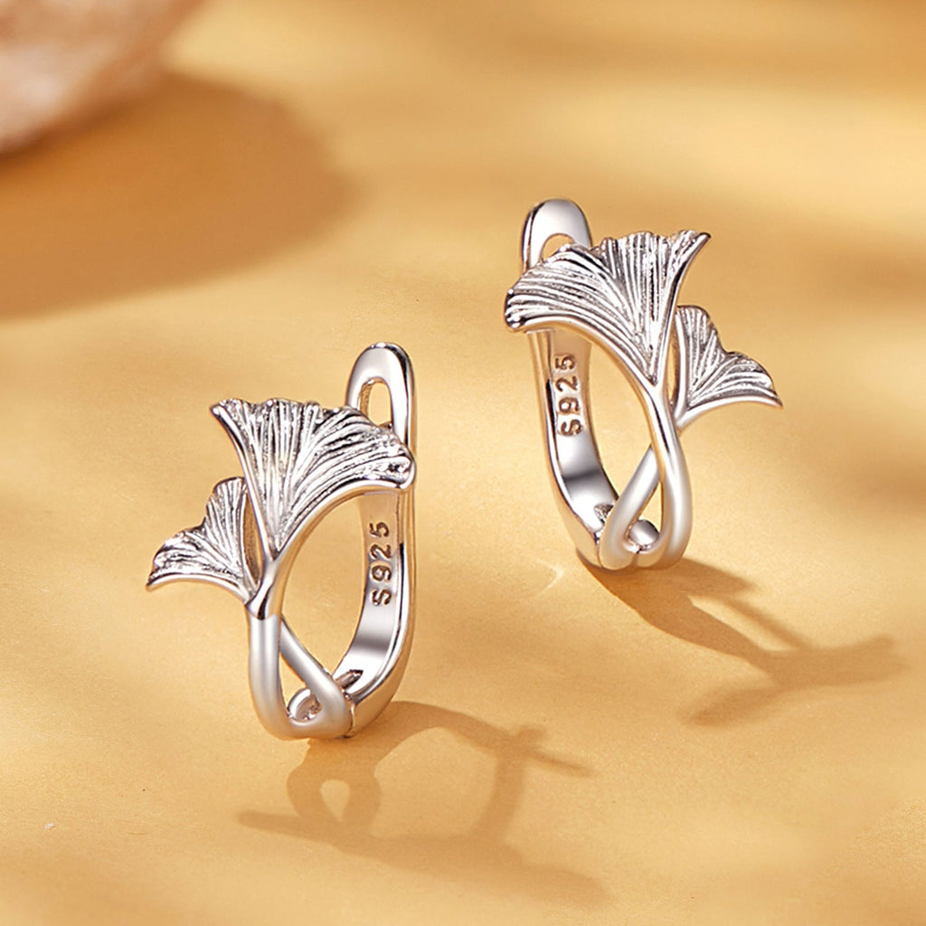925 Sterling Silver Earrings - 1.3*0.95cm - Plated White Gold - For Women