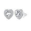 925 Sterling Silver Pavé Setting CZ Earrings