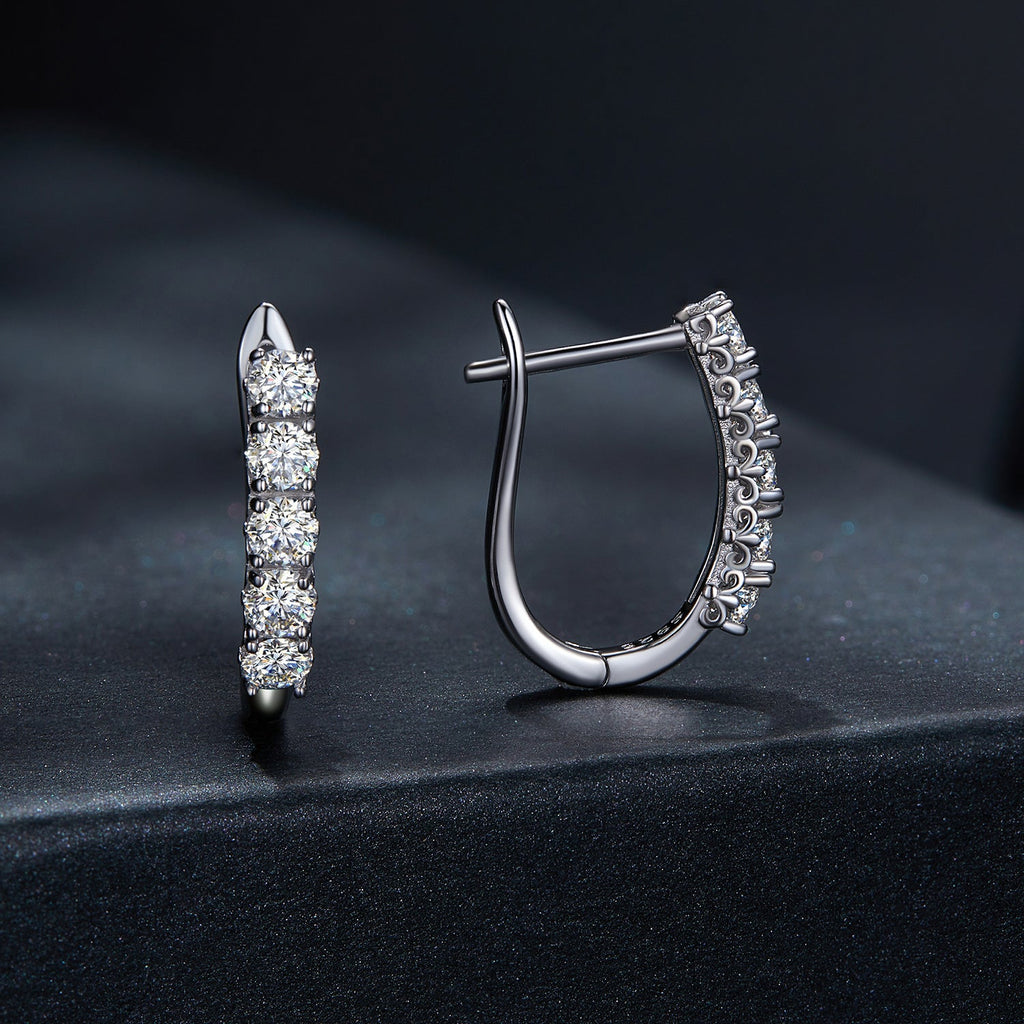 S925 Sterling Silver Moissanite Earrings 0.30 Carat for Women